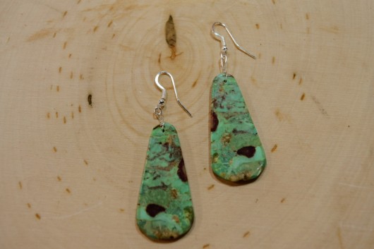 Turquoise Slab Drop Earring Turquoise Slab Drop Earring